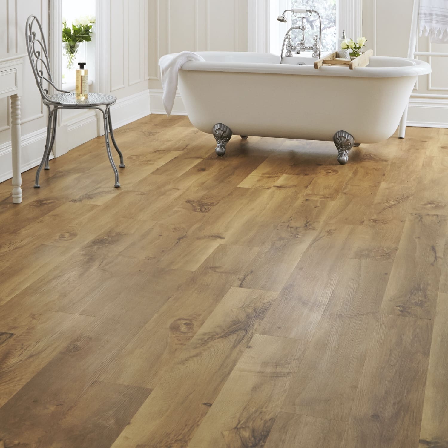 Mid Oak Wood LVT Flooring