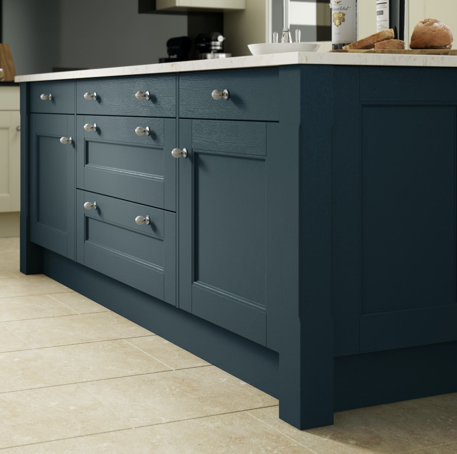 Blue & Darker Shade Kitchens